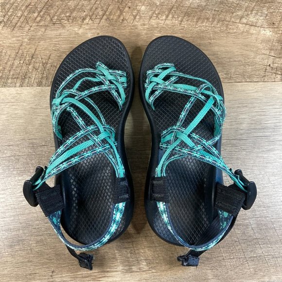 Chaco ZX/3 Classic Sandals Womens Sz 6 Light Teal Green Blue Water Hiking Shoes - Picture 5 of 8